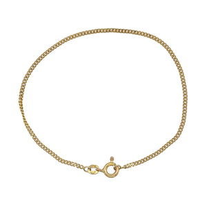 9ct Gold 7.5" Curb Bracelet