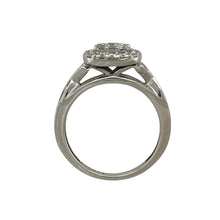 Load image into Gallery viewer, 9ct White Gold &amp; Diamond Set Halo Cluster Ring
