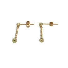 Load image into Gallery viewer, Bring movement and golden shine to your collection with these pre-owned 9ct yellow gold drop earrings, designed with an elegant twist detail and polished ball finish.

Design: Each earring features a twisted drop design ending in a smooth gold ball, creating a stylish and eye-catching look.
Material: Made from 9-carat yellow gold, the polished finish enhances the warm tone and reflective shine.
Earring Detail: Lightweight yet detailed, these earrings combine subtle movement with timeless style.
