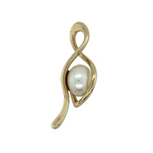 Load image into Gallery viewer, 9ct Gold &amp; Pearl Set Swirl Pendant
