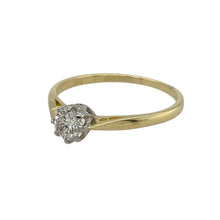 Load image into Gallery viewer, Celebrate timeless elegance with this pre-owned 18ct yellow gold diamond solitaire ring, a classic design showcasing the brilliance of a single stone.

Design: The ring features a brilliant-cut diamond of approximately 0.33ct, set to maximise sparkle in a traditional solitaire style.
Material: Made in 18-carat yellow gold, the polished finish provides a warm glow that enhances the beauty of the diamond.
