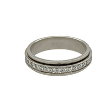 Load image into Gallery viewer, 18ct White Gold &amp; Diamond Set Spinning Band Ring
