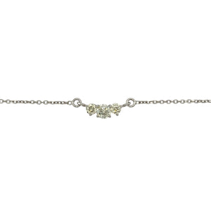 Celebrate elegance and meaning with this pre-owned 14ct white gold diamond trilogy necklace, a timeless design symbolising past, present, and future.

Design: The necklace features three sparkling diamonds in a classic trilogy arrangement, offering balance and refined brilliance.
Material: Made in 14-carat white gold, the polished finish enhances the diamonds’ sparkle with a sleek, modern backdrop.