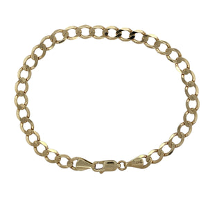 9ct Gold 8" Curb Bracelet