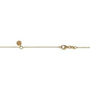 18ct Gold & Diamond Set Leaf 16" - 18" Necklace