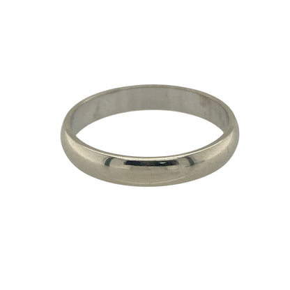 9ct White Gold 3mm Wedding Band Ring