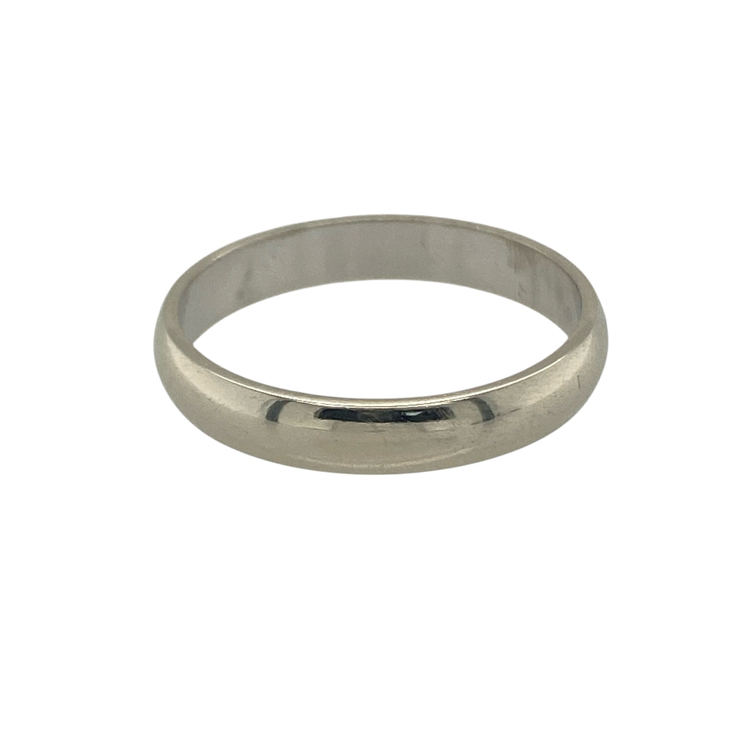 9ct White Gold 3mm Wedding Band Ring