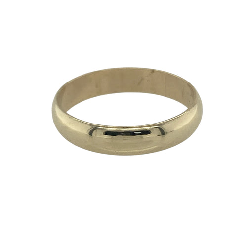 9ct Gold 4mm Wedding Band Ring