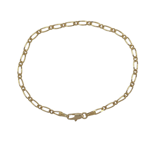 9ct Gold 7" Figaro Bracelet
