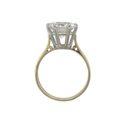 9ct Gold & Cubic Zirconia Set Solitaire Dress Ring
