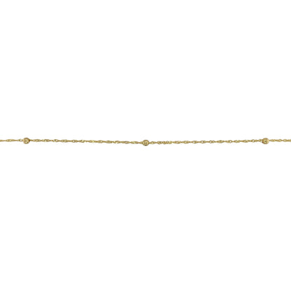 9ct Gold 18" Ball & Singapore Necklace