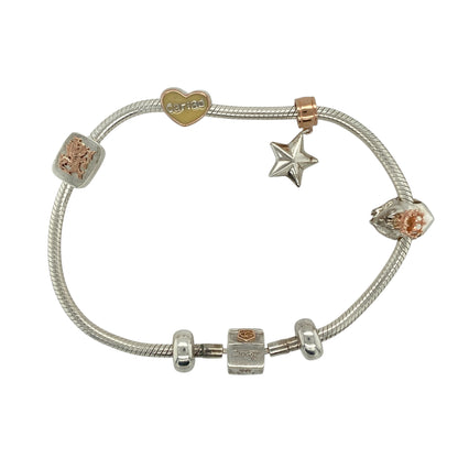 925 Silver Clogau 8" Charm Bracelet
