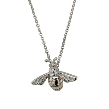 925 Silver Clogau Honey Bee 20" - 24" Necklace