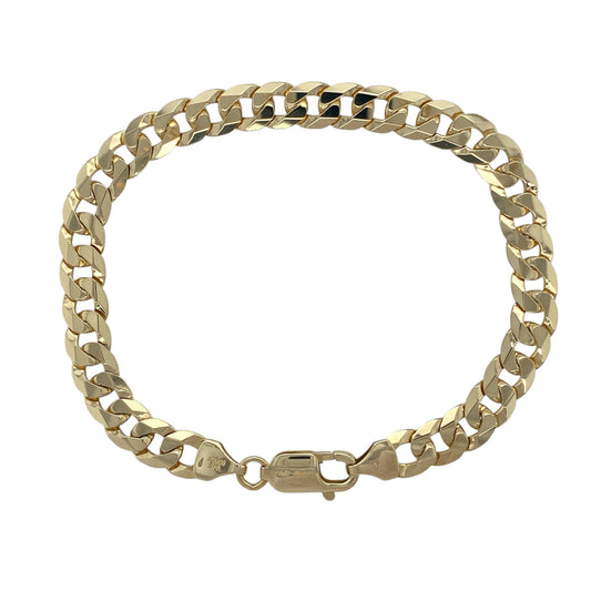 9ct Gold 8.5" Curb Bracelet