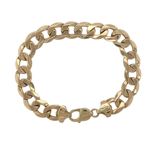 9ct Gold 9" Curb Bracelet