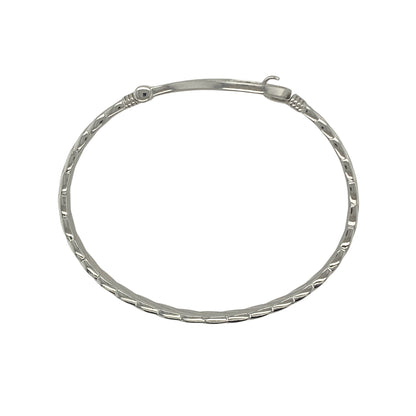 New 925 Silver & Cubic Zirconia Set Children's Horseshoe Bangle