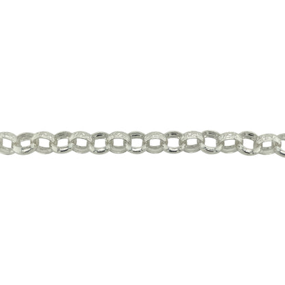 New 925 Silver 24" Patterned Belcher Chain