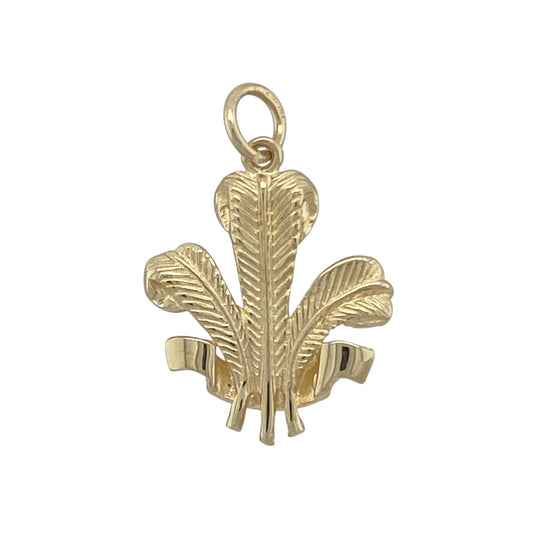Bring heritage, pride, and timeless elegance to your collection with this pre-owned 9ct yellow gold Welsh Three Feathers pendant—a meaningful design celebrating Welsh identity and tradition.

Design: The pendant features the iconic Welsh Three Feathers emblem, symbolising courage, loyalty, and honour. Its detailed engraving and polished finish create a refined and eye-catching look.