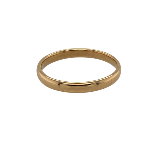 22ct Gold 2mm Wedding Band Ring