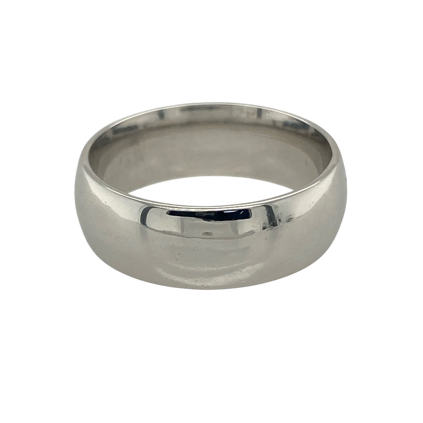 9ct White Gold 6mm Wedding Band Ring