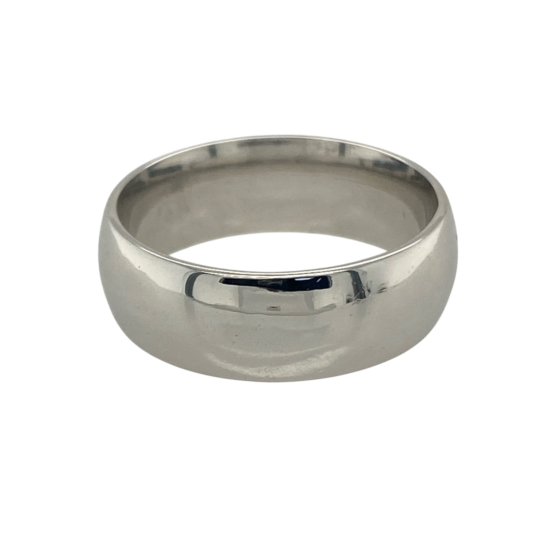 9ct White Gold 6mm Wedding Band Ring