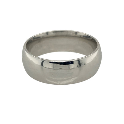 9ct White Gold 6mm Wedding Band Ring