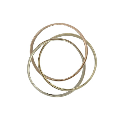 9ct Gold Three Band Twist Ring
