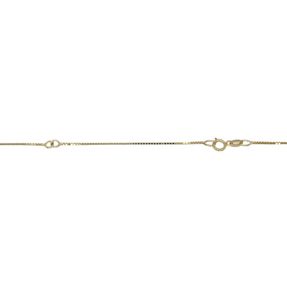 9ct Gold & Diamond Set Open Heart 16" - 18" Necklace