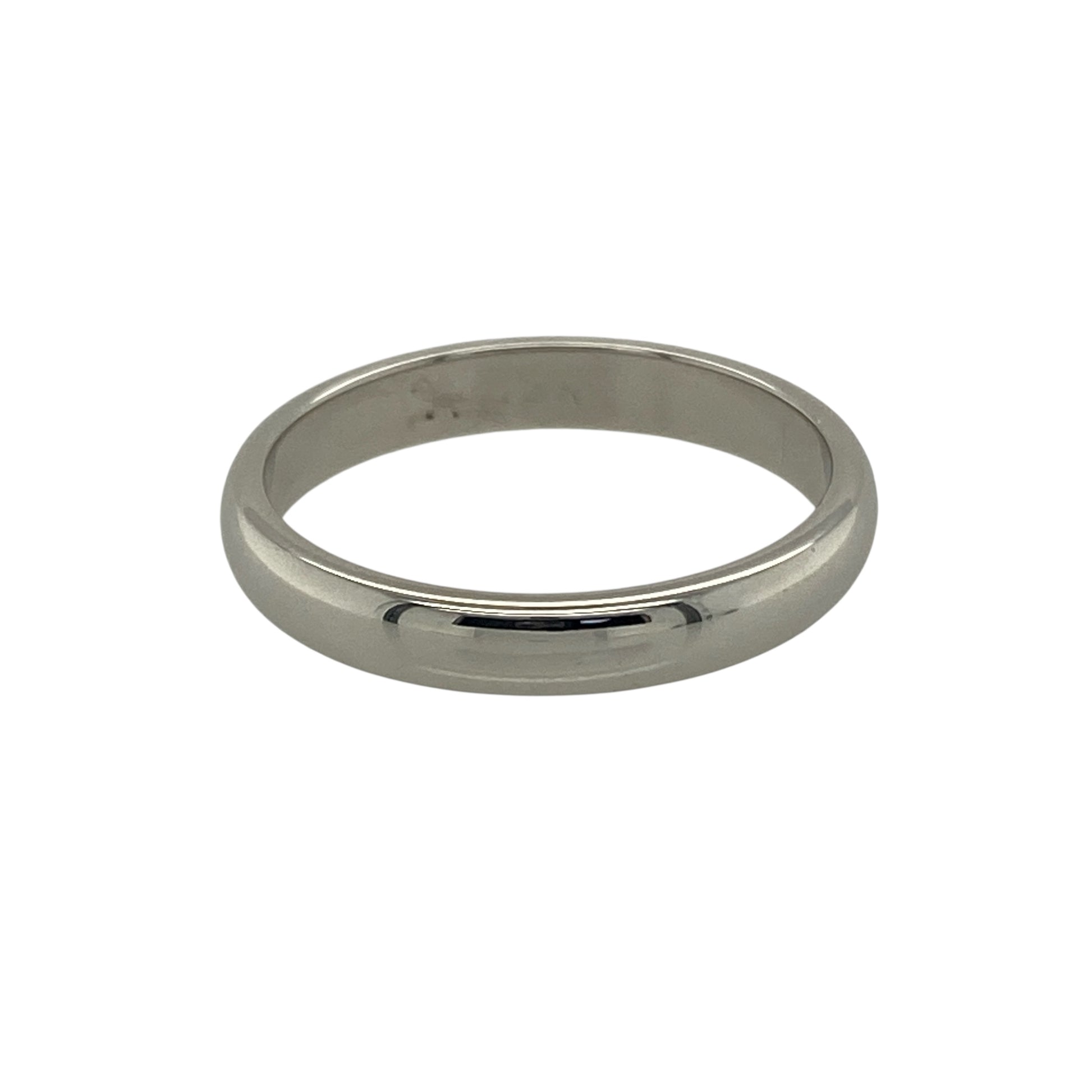 9ct White Gold 3mm Wedding Band Ring