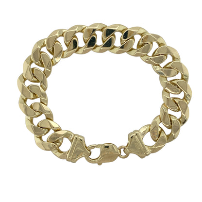9ct Solid Gold 8.25" Curb Bracelet