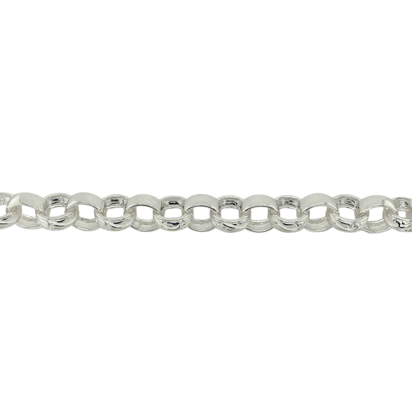 New 925 Silver 22" Patterned Belcher Chain