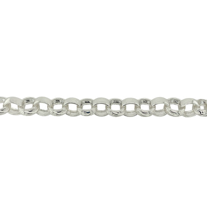 New 925 Silver 22" Patterned Belcher Chain
