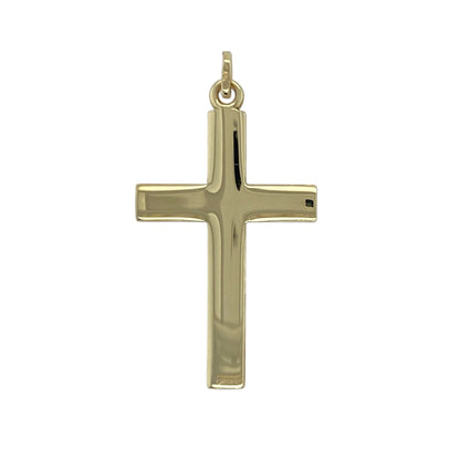 9ct Gold Plain Cross Pendant