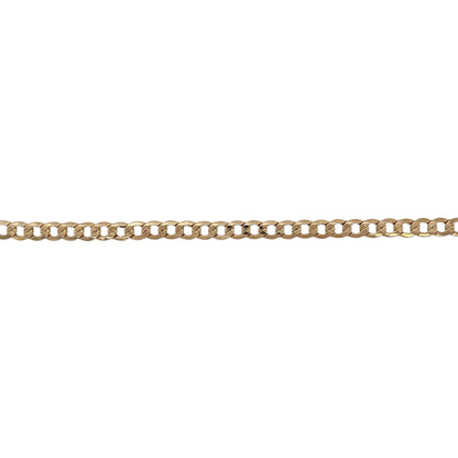 9ct Gold 20" Hollow Curb Chain