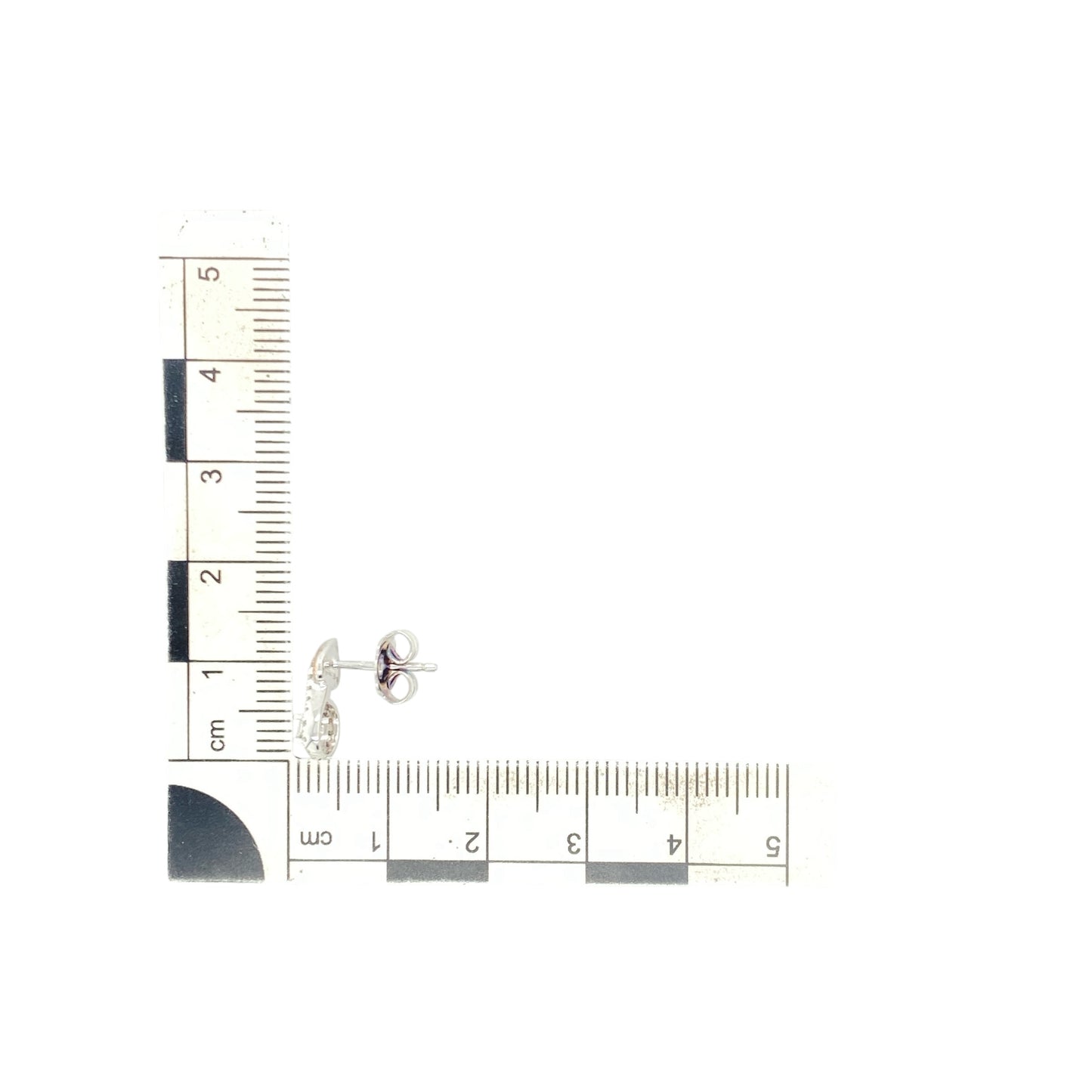 925 Silver & White Topaz Set Clogau Halo Tree of Life Stud Earrings