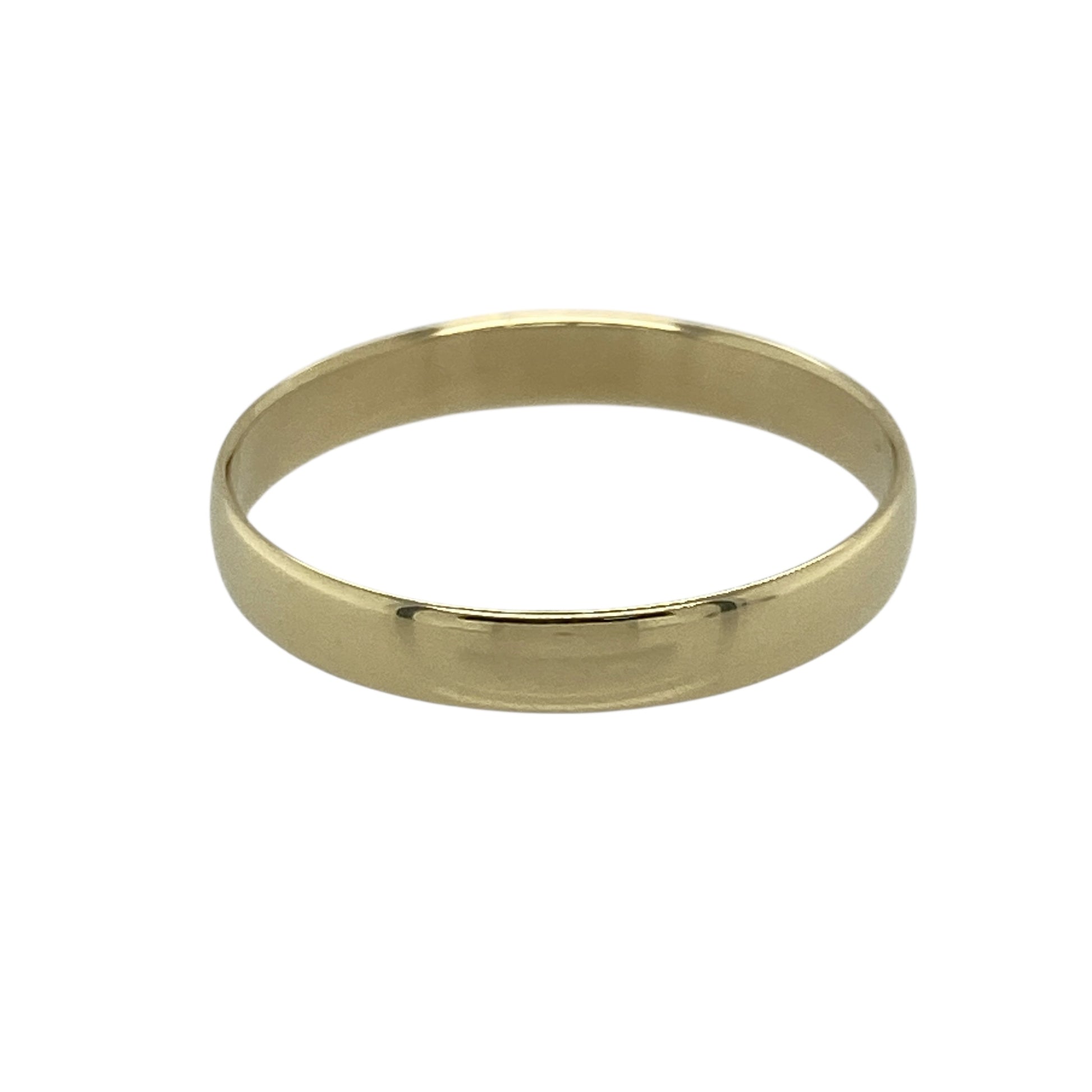 9ct Gold 3mm Wedding Band Ring