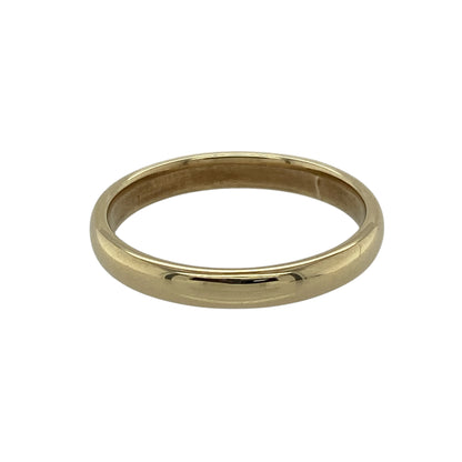9ct Gold 3mm Wedding Band Ring