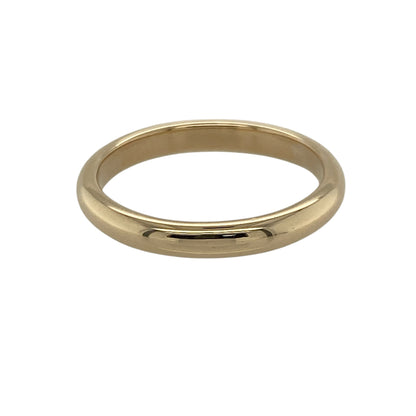 9ct Gold 3mm Wedding Band Ring