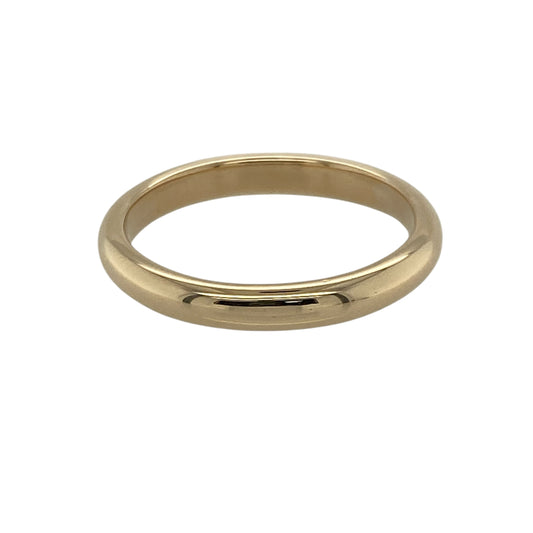 9ct Gold 3mm Wedding Band Ring
