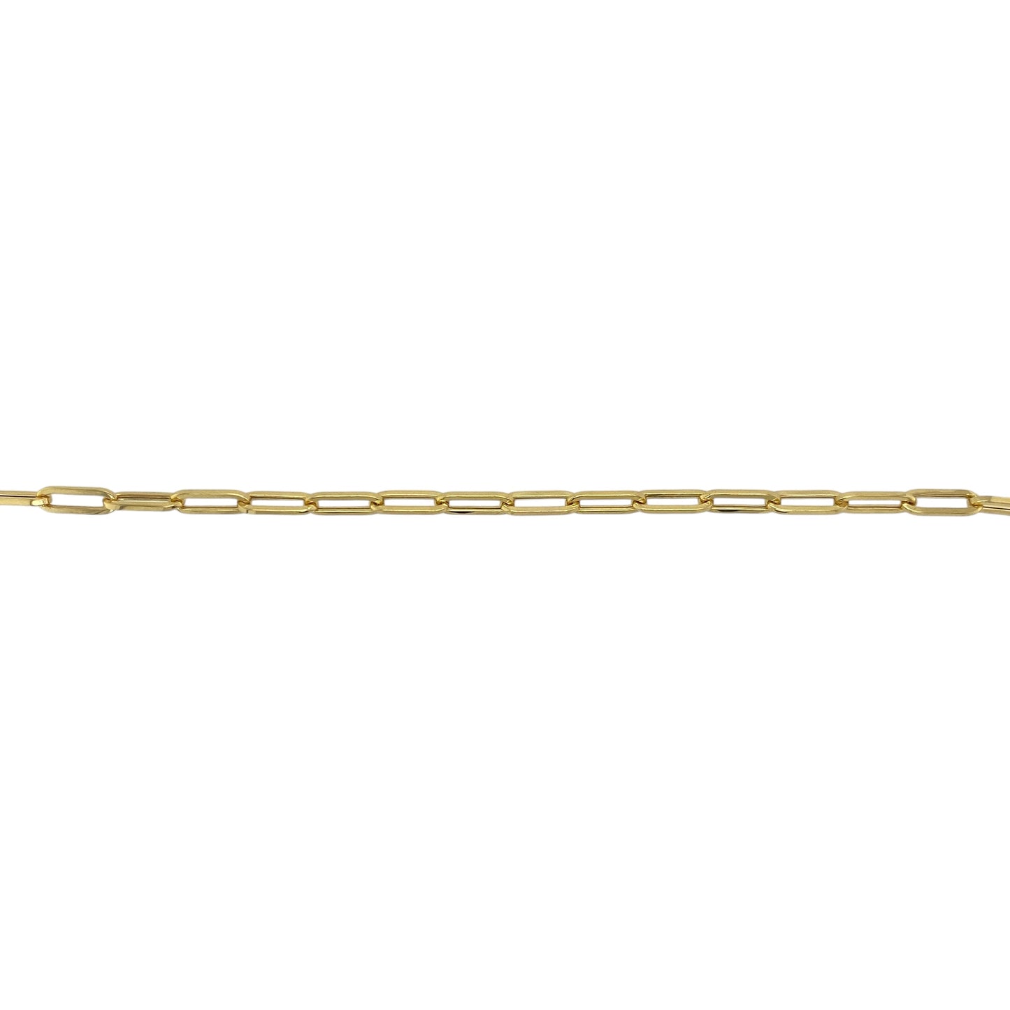 New 9ct Gold Paperclip Chain
