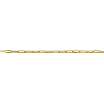 New 9ct Gold Paperclip Chain