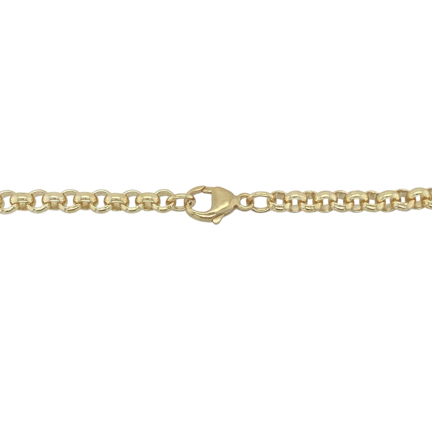 Add bold sophistication and timeless appeal to your collection with this pre-owned 9ct yellow gold belcher chain, offering a substantial look and luxurious feel—perfect for statement styling or elegant everyday wear.

Design: The chain features classic round belcher links measuring 4mm wide, creating a bold and beautifully balanced design that lies smoothly against the neckline.
Material: Made from 9-carat yellow gold, the polished finish enhances the rich golden tone and provides lasting brilliance.
