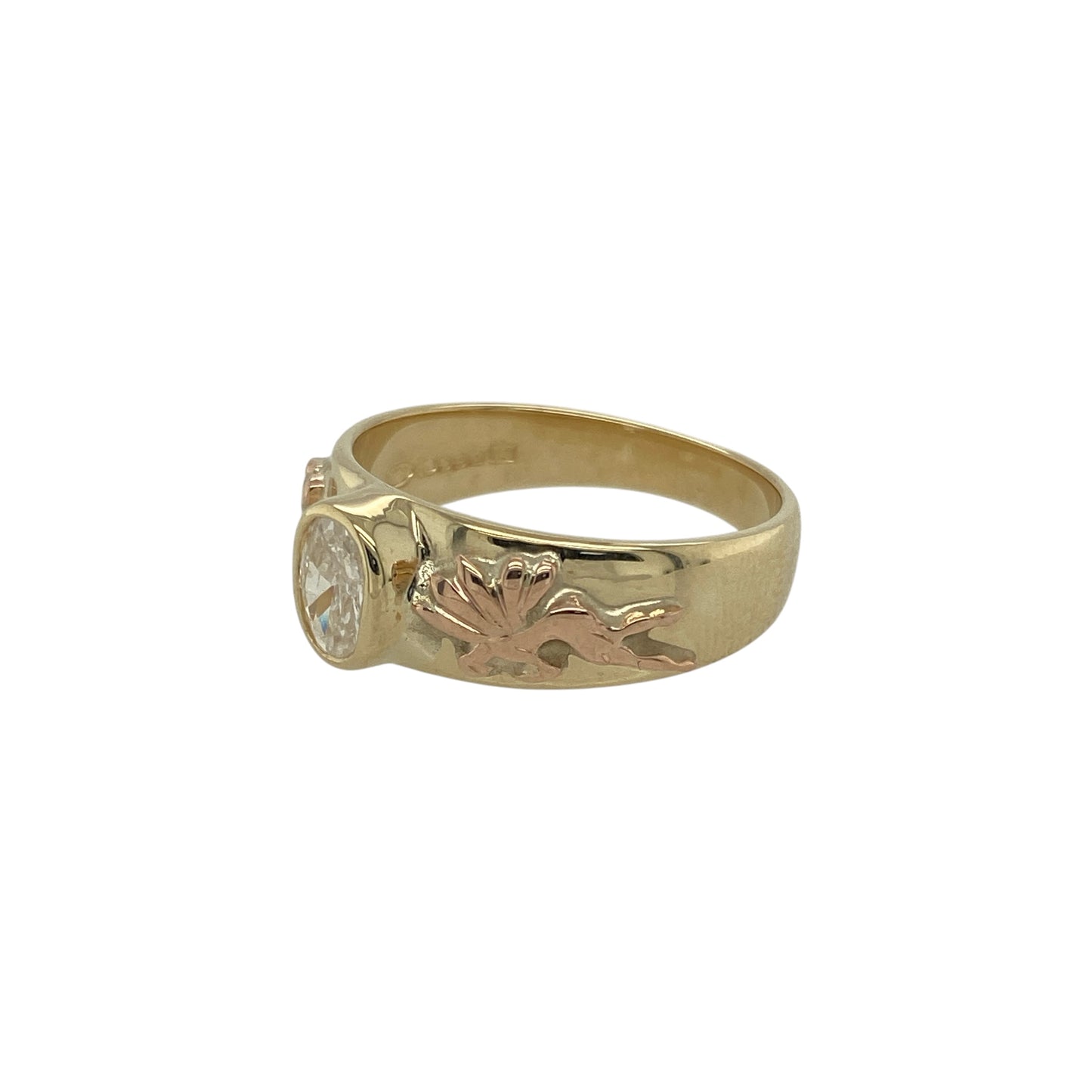 ChatGPT said:

Embrace iconic Welsh design and subtle sparkle with this pre-loved 9ct yellow and rose gold white topaz ring—beautifully detailed and full of character, perfect for adding a touch of heritage-inspired elegance to your collection.

Design: The ring features a radiant white topaz at its centre, complemented by intricate Welsh dragon details on each shoulder for a distinctive and symbolic finish.
