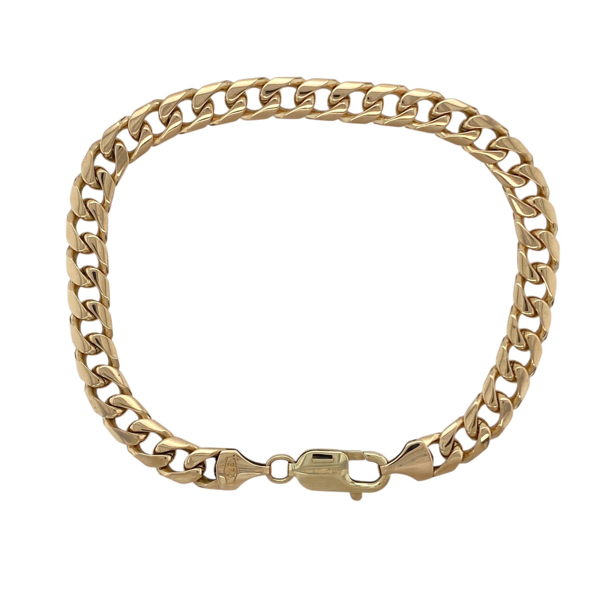 9ct Gold 8.5" Curb Bracelet