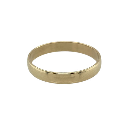 9ct Gold 3mm Wedding Band Ring