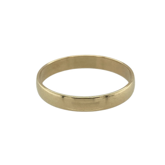 9ct Gold 3mm Wedding Band Ring