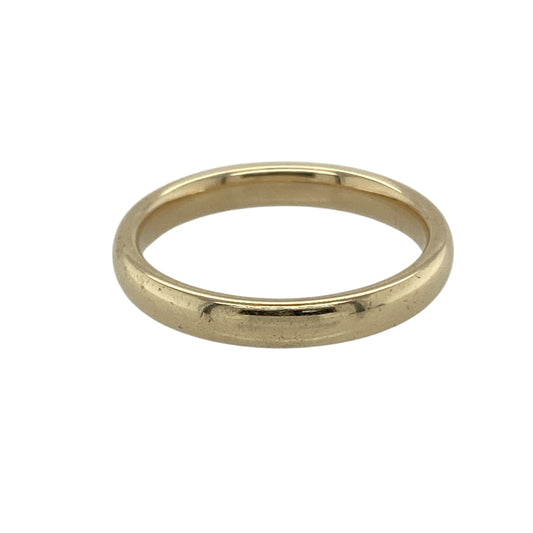 9ct Gold 3mm Wedding Band Ring