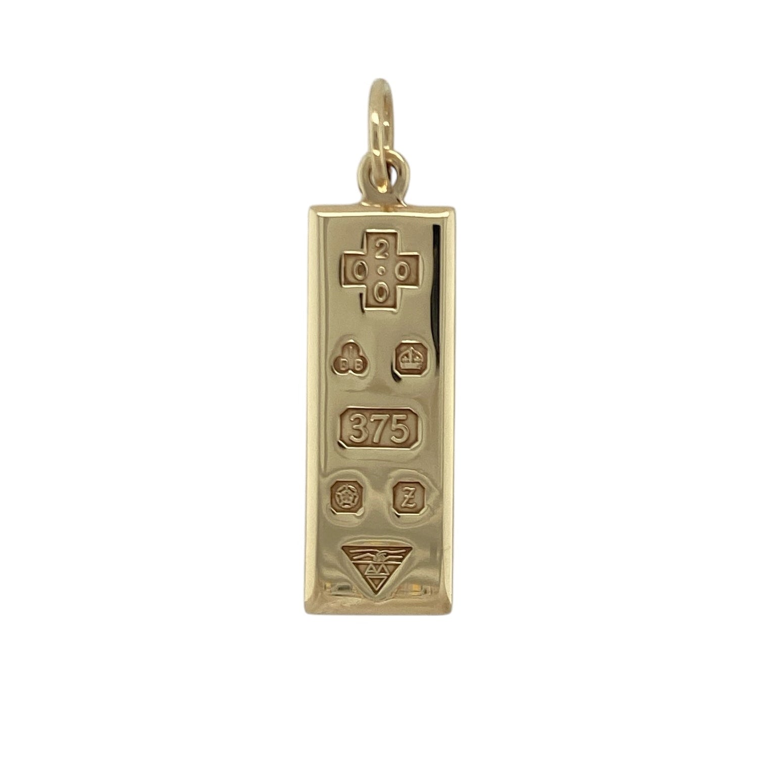9ct Gold Ingot Pendant