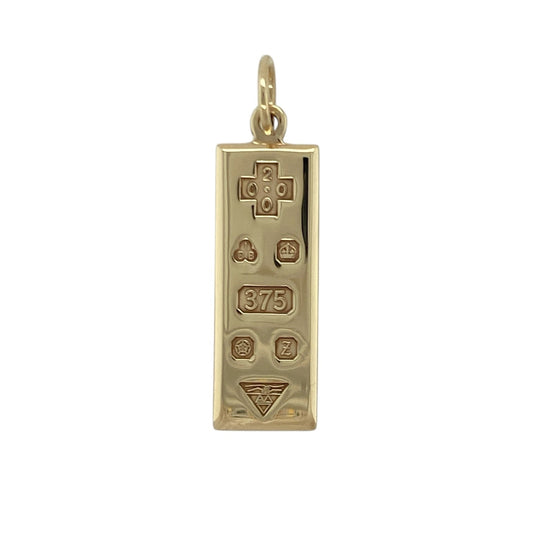 9ct Gold Ingot Pendant