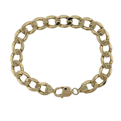 9ct Gold 9" Curb Bracelet